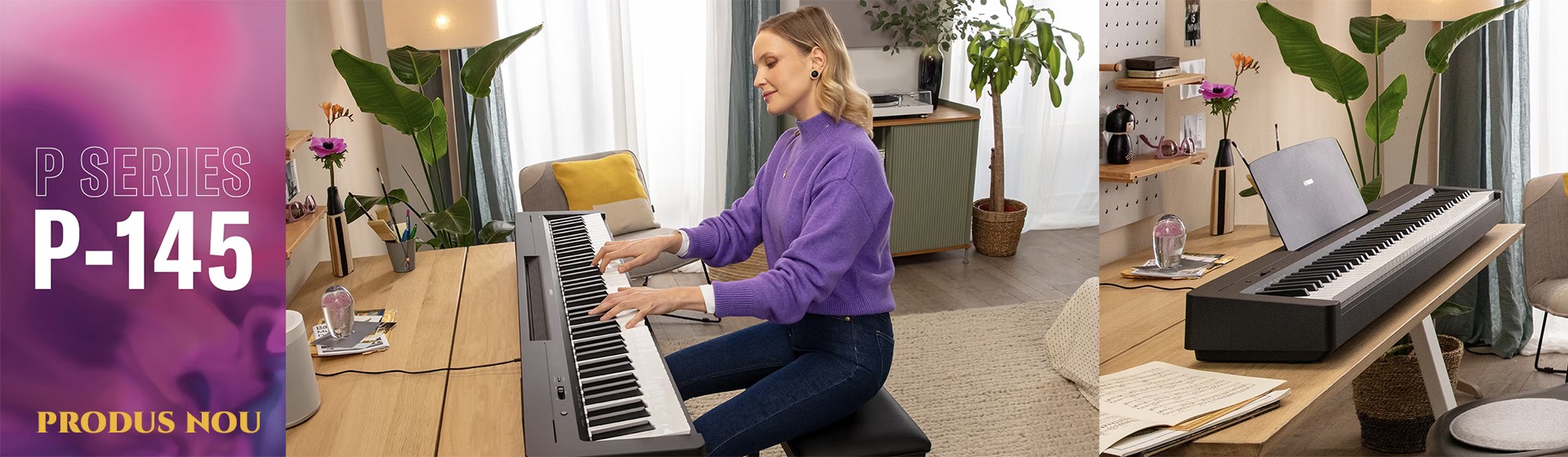 Pian Digital Portabil Yamaha P-Series P-145B